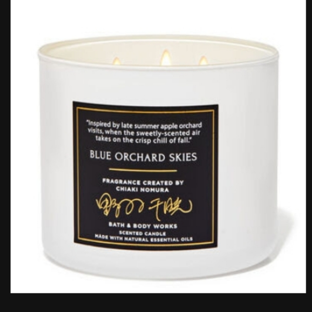 Blue orchard skys candle  body works candle new in box unopened